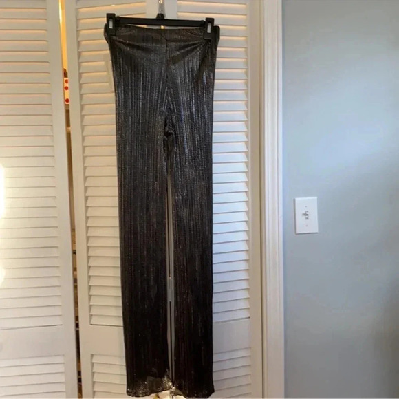 Fourteen & 9th Black Sliver Shimmer Pants-Size Medium - Picture 2 of 5